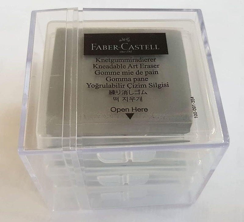 FABER-CASTELL Kneadable Art Eraser (Grey, pack of 3) - Image 2